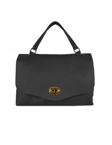 Marzia - Leather Shoulder Bag with Side Studs