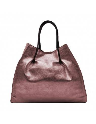 Gisella - Metallic Leather Shopper Bag