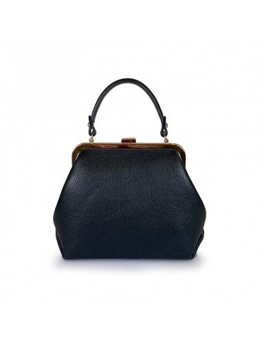 Adelina - Leather Handbag with Snap Closure